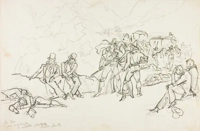 The Stagecoach Holdup — Bartolomeo Pinelli