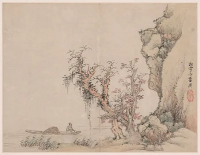 Landscape in the Style of Ancient Masters: Songxuezhai Lan Ying — Lan Ying