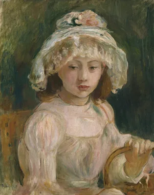 Young Girl with Hat — Berthe Morisot
