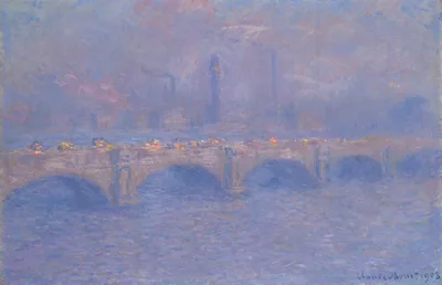 Waterloo Bridge, Sunlight Effect — Claude Monet