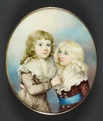 Portrait of Two Children — Henry Edridge