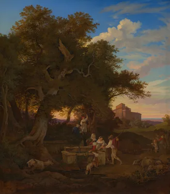 The Fountain at Grottaferrata — Ludwig Richter