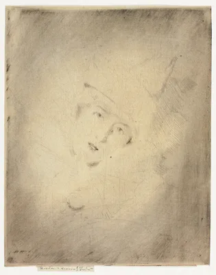 Pierrot, Portrait of the Lady A. C. — Théodore Roussel
