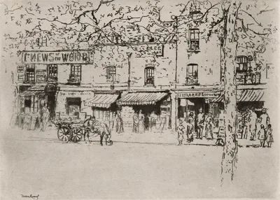The Street, Chelsea Embankment — Théodore Roussel