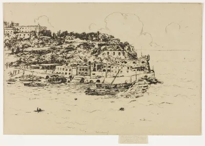 Monaco from La Condamine, Monte Carlo — Théodore Roussel