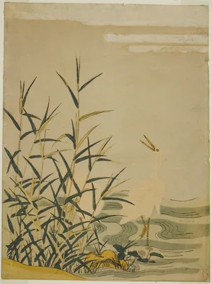 Egrets in the Reeds — Isoda Koryūsai