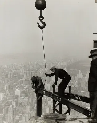 High on the Empire State Building, N.Y. — Lewis Hine