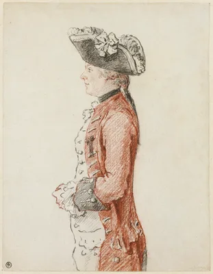 Portrait of the Chevalier de Lézay — Louis Carrogis Carmontelle