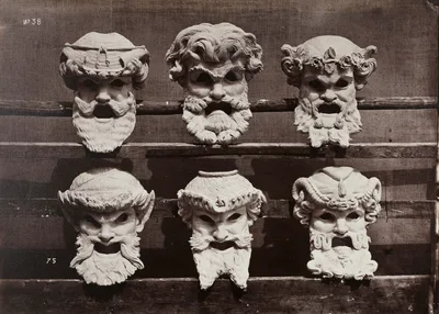 Masks from the Control Room (Masques du vestibule de contrôle) — Louis-Emile Durandelle
