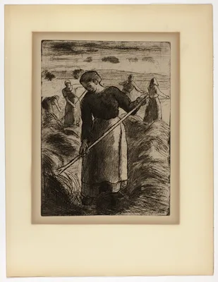 Woman Haymaker at Éragny — Camille Pissarro