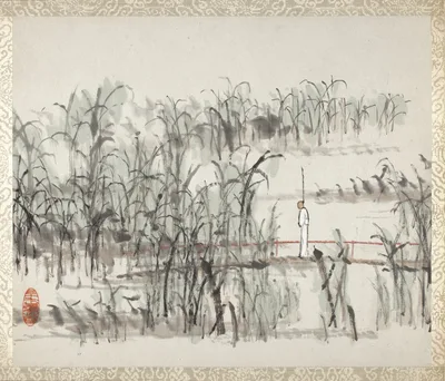 Album of Landscapes and Calligraphy for Liu Songfu — Xu Gu