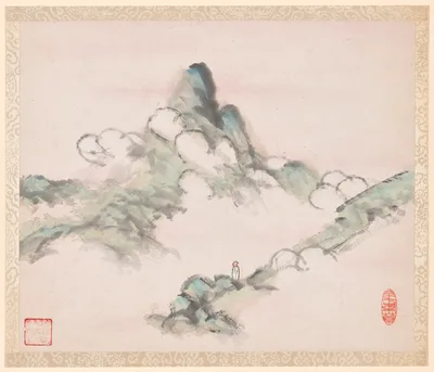 Album of Landscapes and Calligraphy for Liu Songfu — Xu Gu