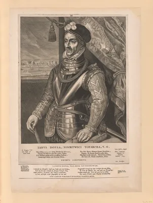 Jan van der Does, from Quatuor Personae — Cornelis Visscher