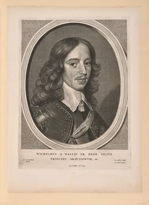 William II, Prince of Orange, from Nine Portraits — Cornelis Visscher