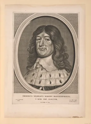 Frederick William, Elector of Brandenburg, from Nine Portraits — Cornelis Visscher
