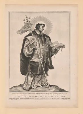 Saint Marcellinus, from Saints of the North and South Netherlands — Cornelis Visscher