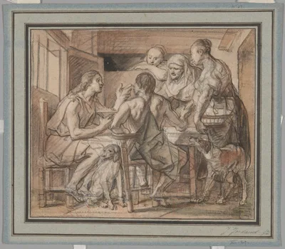 Jacob and Esau — Jacob Jordaens
