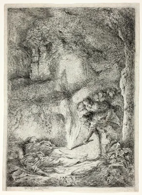 The Bodies of Saints Peter and Paul Hidden in the Catacombs — Giovanni Benedetto Castiglione