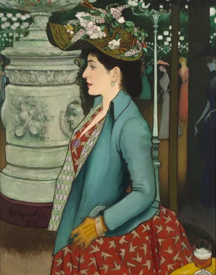 A Woman at the Élysée Montmartre (Femme à l’Élysée Montmartre) — Louis Anquetin