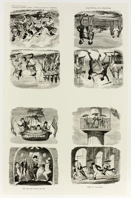 High and Low Water from George Cruikshank's Steel Etchings to The Comic Almanacks: 1835-1853 (top left) — George Cruikshank