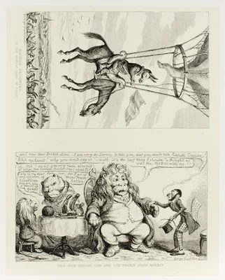 Modern Ballooning, or the Newest Phase of Folly from George Cruikshank's Steel Etchings to The Comic Almanacks: 1835-1853 (top) — George Cruikshank