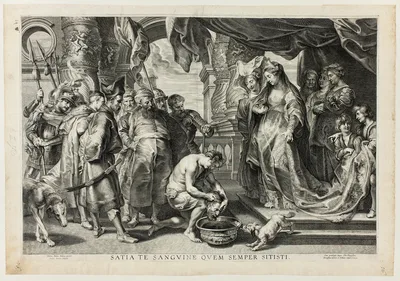 Thomiris, Queen of the Scyths, with the Head of Cyrus — Paulus Pontius