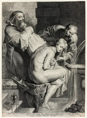 Susanna and the Elders — Lucas Vorsterman the Elder