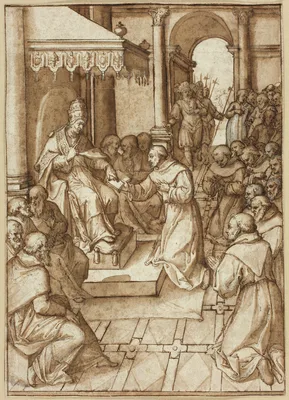 Approval of the Rules of the Franciscan Order by Pope Innocent III in 1209 — Livio Agresti