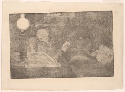 Mr. and Mrs. Cassatt Reading — Mary Cassatt