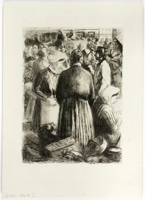 Market in Pointoise — Camille Pissarro