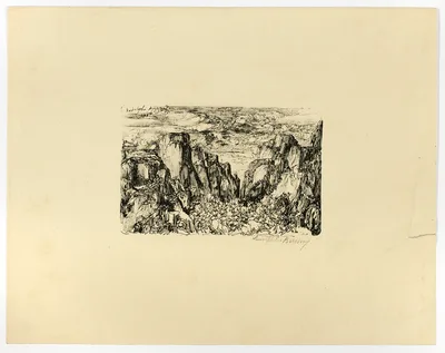 Untitled (possibly Caesar and His Legions) — Rodolphe Bresdin