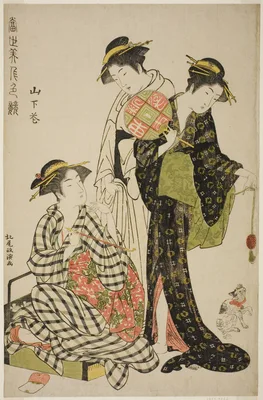 Flowers of Yamashita (Yamashita hana), from the series "Contest of Contemporary Beauties (Tosei bijin iro kurabe)" — Santō Kyōden