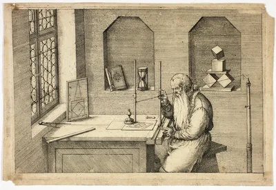 Portrait of Wenzel Jamnitzer in his Study — Jost Amman