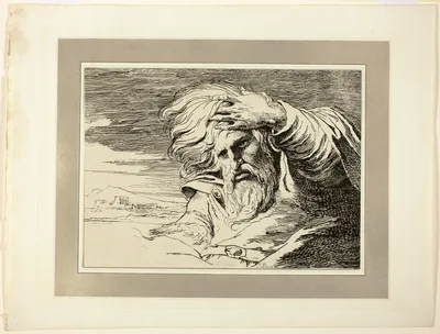 Eastern Patriarch, from the first issue of Specimens of Polyautography — James Barry