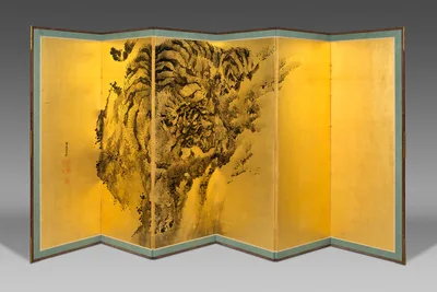 Dragon and Tiger — Kishi Ganku