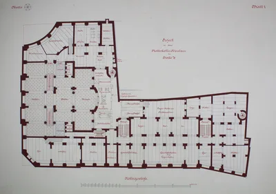 Rathskeller Neubau, Halle (Saale), Saxony-Anhalt, Germany, Basement Plan — Peter Joseph Weber