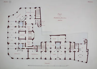 Rathskeller Neubau, Halle (Saale), Saxony-Anhalt, Germany, Mezzanine Plan — Peter Joseph Weber
