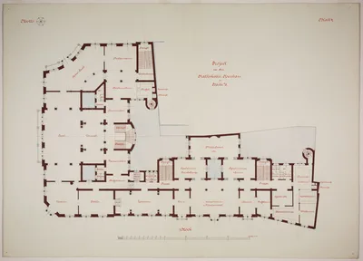 Rathskeller Neubau, Halle (Saale), Saxony-Anhalt, Germany, First Floor Plan — Peter Joseph Weber