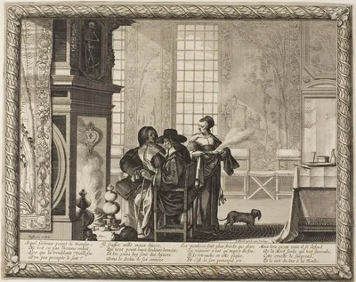Old Age, plate four from Depicting the Four Ages of Man — Abraham Bosse