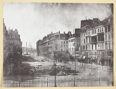 Rue Royale et Restes des Barricades de 1848 — Hippolyte Bayard