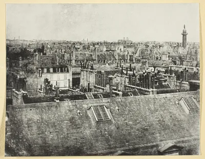 Les Toits de Paris (Vue de la rue Castiglione?) — Hippolyte Bayard