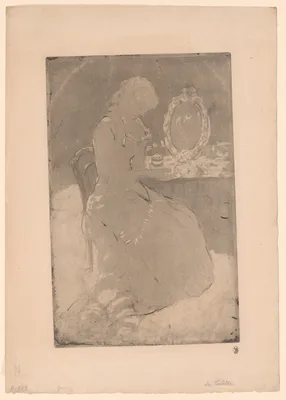 At the Dressing Table — Mary Cassatt