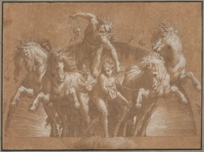 Apollo Driving the Chariot of the Sun — Lelio Orsi