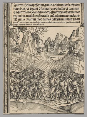Swiss War, plate 16 from Historical Scenes from the Life of Emperor Maximilian I from the Triumphal Arch — Wolf Traut
