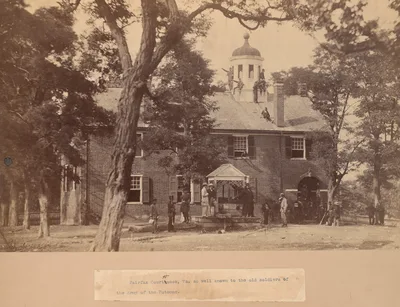 Fairfax Court House, Virginia, with Union Soldiers in Front and on the Roof — Mathew Benjamin Brady