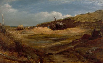 The Sand Pits, Hampstead Heath — John Linnell