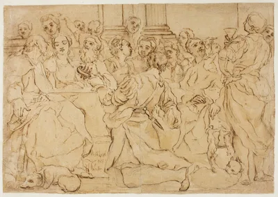 Study for the Marriage at Cana — Giuseppe Maria Crespi