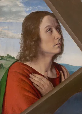 Fragment from Christ Carrying the Cross: Saint John the Evangelist — Jean Hey