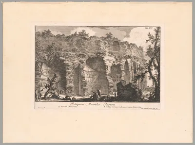The Remains of the Mausoleum of Augustus, plate XXI from The Campus Martius of Ancient Rome — Giovanni Battista Piranesi