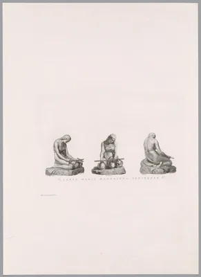 Saint Mary Magdalene Penitent, from Oeuvre de Canova — Antonio Canova